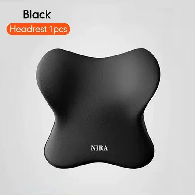 Memory Foam Car Headrest & Lumbar Pillow