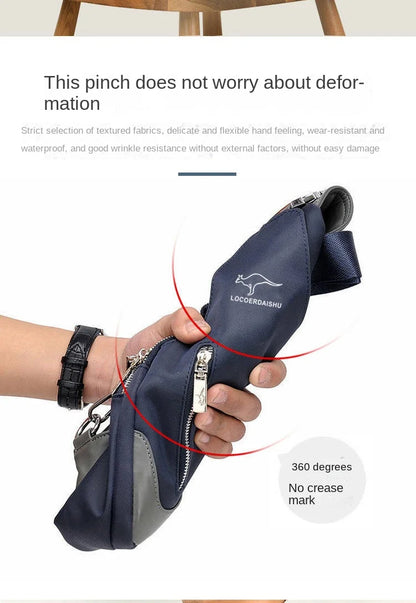Men's Chest Bag New Fashion Korean Style Casual Sports Water Proof Oxford Chest Crossbody Bags for Men Shoulder Messenger Bag