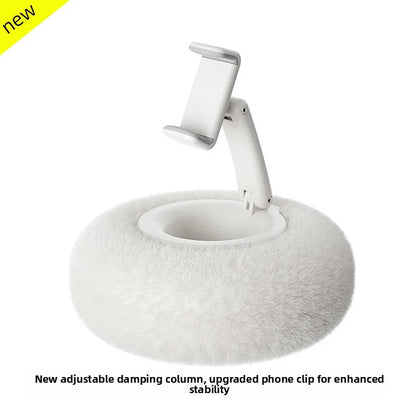 Plush Pillow Phone Stand Foldable Rotatable Car Sofa Bed Lazy Holder for Mobile Tablet