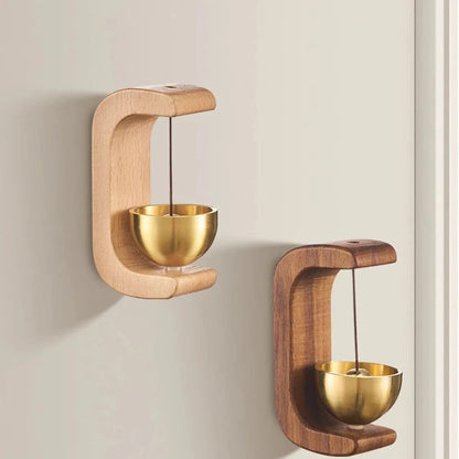 Japanese Wooden Wind Chime Door Bell – Hanging Entrance Decoration