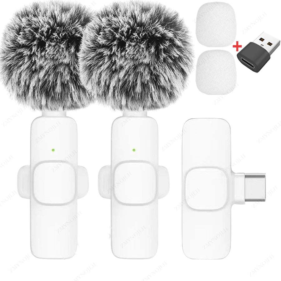 Wireless Lavalier Microphone – Mini Mic for iPhone, Android & PC