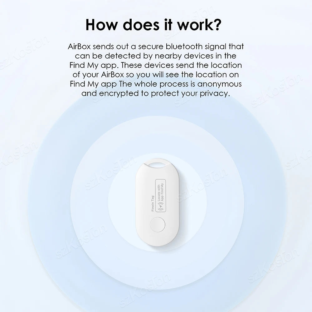 Bluetooth Tracker Tag – Works with Apple Find My | Anti-Loss Finder for Keys, Wallet & Luggage